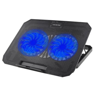 N99 Laptop Cooling Pad with Blue LED Light Notebook Cooler for 14-15.6 inch - Black