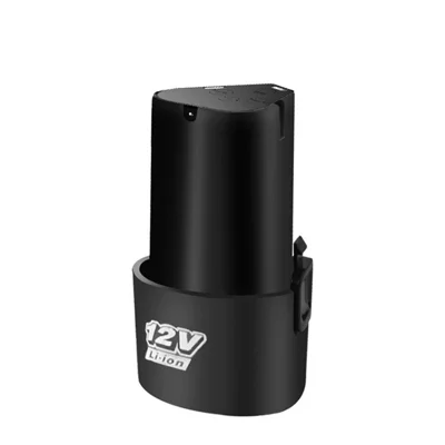 HILDA 12V 1300mAh Large Capacity Lithium Battery for Electric Portable Drill - Black