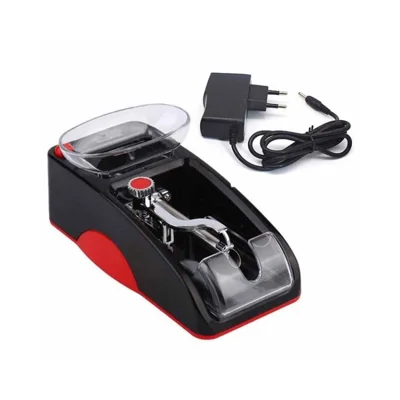Mini Automatic Cigarette Rolling Machine Electric Tobacco Roller Portable Ergonomic Design - Red / EU Plug