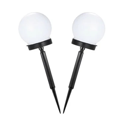2Pcs For Outdoor Garden Yard Water-resistant Solar Light Landscape Light Lamp - White Light