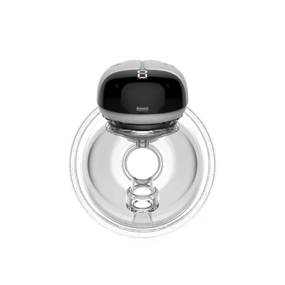 QY-103 Wearable Breast Pump Electric Hands Free 9 Speed Modes Massage Breast Feeding Machine (No Certification, BPA-Free) - White