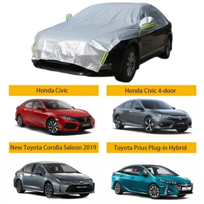 Anti-heat SUV Car Cover Waterproof All Weather Car Cover for UV Wind Hail Snow - Sedan