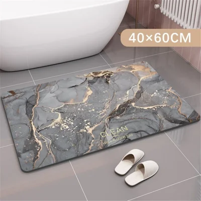 Non Slip Rug Soft Absorbent Bathroom Kitchen Carpet Bath Floor Mat - Style A/40×60cm