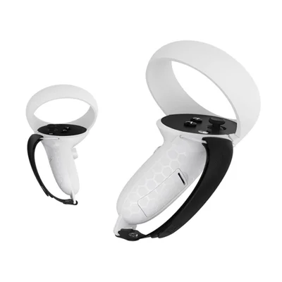 AMVR Controller Grip Cover Anti-Throw Strap Kit for Oculus Quest 2 - White