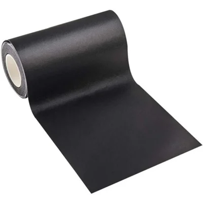 7.6x152cm Leather Repair Tape Patch Leather Adhesive for Sofa Car Seat Handbag Jacket - Black