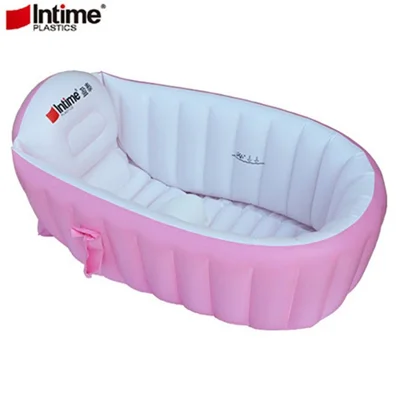INTIME YT-226A Children Shower Basin Baby Inflatable Bathtub Infant Toddler Bathing Tub Kids Swimming Pool Kids - Pink