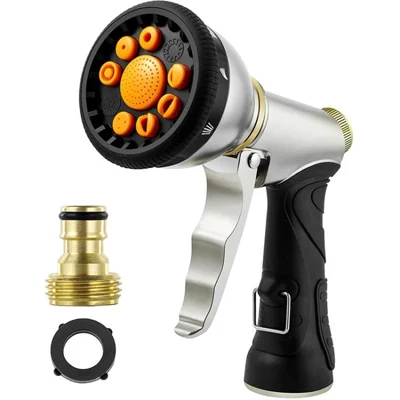 Garden Hose Sprayer High Pressure Water Gun Sprayer 9 Modes for Watering Plant Pet Car Washing