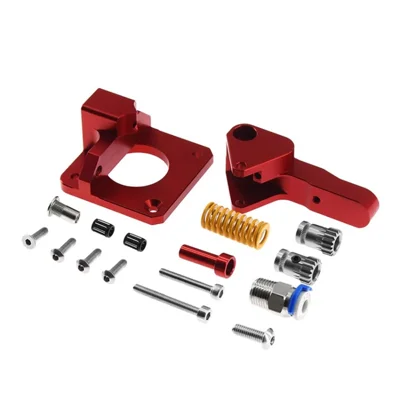 MK8 Btech Dual Pulley Extruder Mixed Gear 1.75mm CR10 CR10S PRO 3D Printer Spare Part - Red