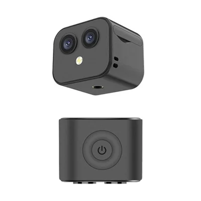D3 16MP HD 4K Dual Lens Wifi Security Camera Sports Two-way Intercom Surveillance Webcam Action Camera - Black