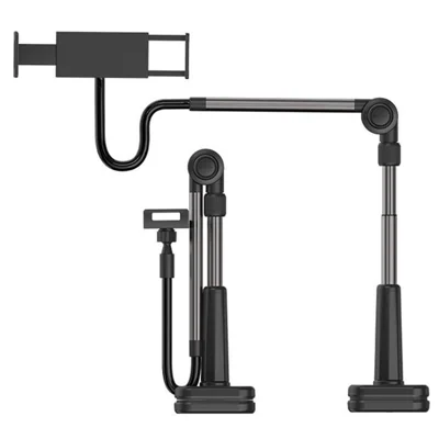 Portable Phone Bracket Desktop Mobile Phone Holder Stand - Black