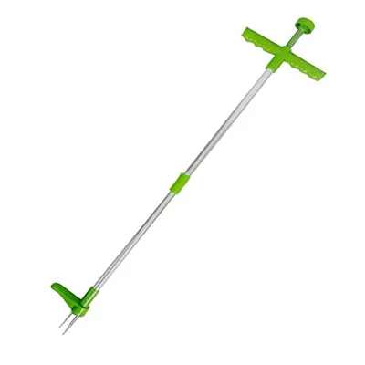1046A Langt håndtag Haveugle Udendørs græsplæne Rod ukrudtsudrydder Håndværktøj Yard Grass Rod Trækker Værktøj - Grøn