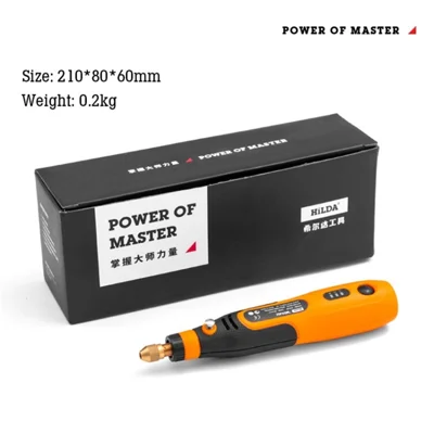 HILDA Rotary Electric Engraving Pen 3.6V Cordless Rotary Tool Polishing Drill Grinding Engraving Pen - Grinding Pen