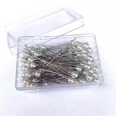 100Pcs Sewing Pins Ball Head Straight Pins Patchwork Embroidery Tool Sewing Needles - White