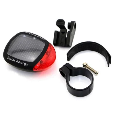 Super Bright Solar Bike Rear Light Set Rechargeable Front Light Bicycle Tail Light Waterproof Solar Headlight