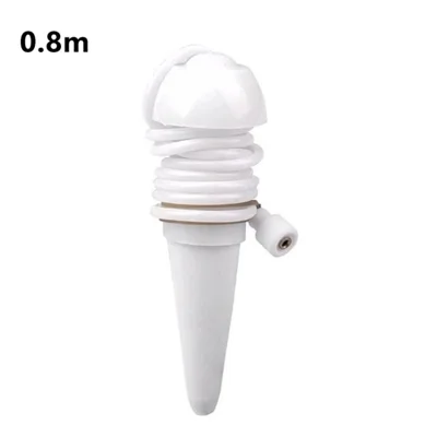 6Pcs Self Watering Spikes Adjustable Plant Watering Spikes Bottle Irrigation Waterier Device for Garden Plants - White / 0.8m