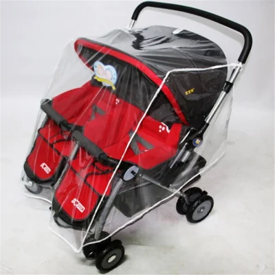 Stroller Rain Cover Double Stroller Cover for Side by Side Baby Stroller Baby Outdoor Activities Accessories