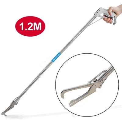 Professionelle sammenklappelige slangeskæl, reptilfanger, rattlesnake-gribber, hængebøjle, håndteringstool - 1,2 m