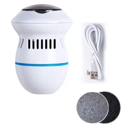 Electric Foot Grinder Foot Callus Remover 220mAh Rechargeable Pedicure Tool for Hard Dry Cracked Dead Skin - White