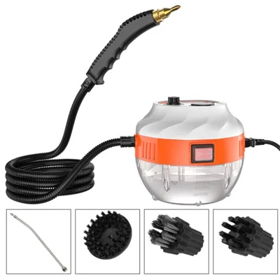 3800W High-Pressure Handheld Steam Cleaner 1.3L High Temp Household Cleaning Machine Car Steamer - White / EU Plug