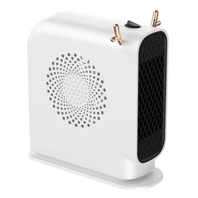 Portable Electric Space Heater Fast Heating Air Heater for Office Room Desk Indoor Use - White / US Plug