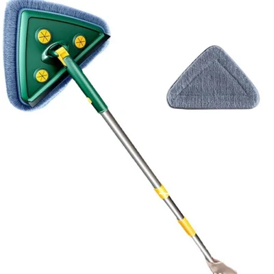Wall Cleaning Mop 360°Rotating Long Handle Dust Mop Glass Ceiling Car Wash Cleaner - Style A