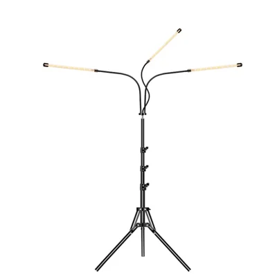 E2 Plant Grow Light Remote Control Dimmable Timing Plant Light with Stand for Seeding Blooming Fruiting - 3-Head