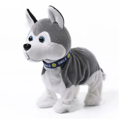 8210A Electric Husky Dog Plush Toy Intelligent Interactive Toy Kids Gift
