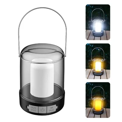 Portable LED Camping Lantern USB Rechargeable Outdoor Tent Light for Hiking, Fishing and Home