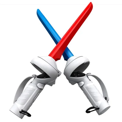 AMVR Q2JP1 1 Pair Game Handle Controller for Oculus / Meta Quest 2 Controller Playing VR Beat Saber Games VR Handle Accessories - White