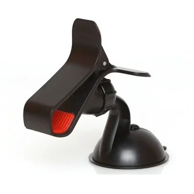 Black 360 Rotary Car Clamp Mount Phone Holder for iPhone Samsung Sony LG GPS PDA Etc, Max Width: 9.5cm