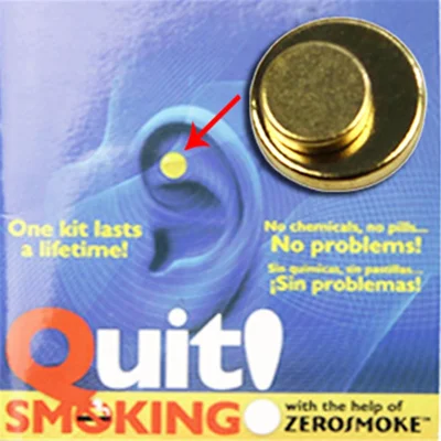 Магнитная терапия для прекращения курения Zero Smoke Auricular Therapy Magnets Zerosmoke Quit