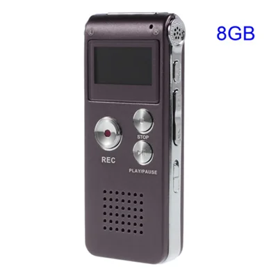 SK-012 Portable Rechargeable 8GB Digital Voice Recorder MP3 Player Support U-disk - Purple