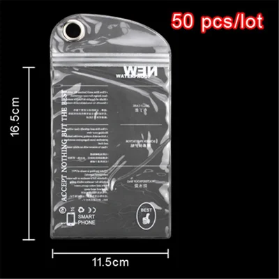 50pcs/lot Plastic Zip-lock Waterproof Packaging Bag with Hang Hole for Samsung N7100 i9300 For iPhone 5 Cases, Size: 16.5 x 11.5cm - White
