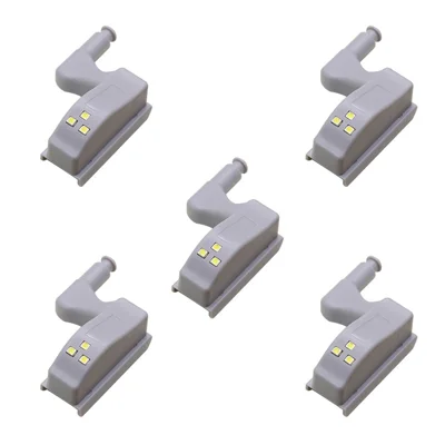 Universell LED-sensorlampa för skåpdörr, vit - 5 st