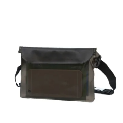 Waterproof Swim Drift Diving Bag Underwater Dry Shoulder Waist Belt Pocket Pouch - Black