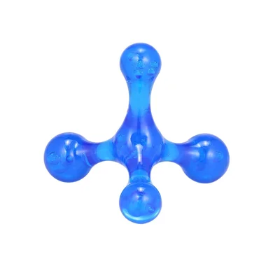 Herramienta de masaje de 4 vías Punto de activación Reflexología Masajeador corporal Alivio del dolor Masajeador para cuerpo/espalda/músculos/cuello - Azul