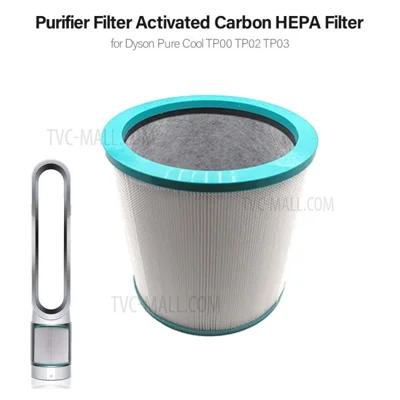 D801 Tower Purifier Filter Replacement Activated Carbon Air Purifier HEPA Filter for Dyson Pure Cool TP00 / TP02 / TP03