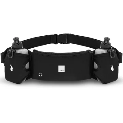 Marsupio multifunzionale da outdoor per attività sportive, con 2 borracce d'acqua
