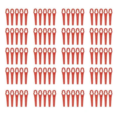 100 Stück / Pack 83 mm Kunststoff Dauerhafte Schneider Schneide-Zubehör für Rasentrimmer Rasenmäher Gras Trimmer Gartenwerkzeug Ersatz