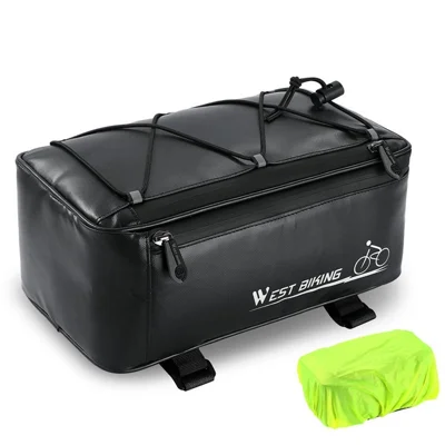 WEST BIKING Suporte para Bicicleta Bolsa Impermeável 4L Bolsa Traseira Assento Bolsa Painel Bolsa Elétrica Bicicleta Portadora Bagageiro Armazenamento