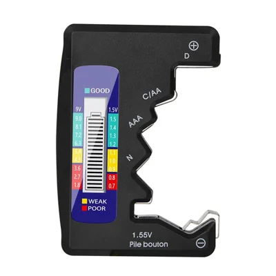 ANENG Battery Tester Checker for C D N AA AAA 9V 1.5V Button Cell Batteries, Household Battery Life Level Testers Power Meter