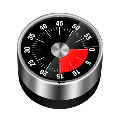 Küchenzählzeitschalter Magnetisch 60 Minuten Aufziehbar Mechanischer Timer für Zuhause Backen Kochen