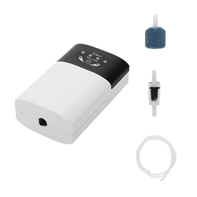 Aquarium Air Pompe Pish Tank Oxygen Pompe USB Aérateur de Pêche Rechargeable Avec Pipe à Air Bulle en Pierre