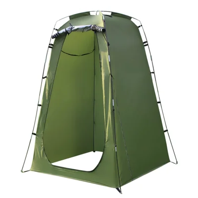 Tenda da doccia per campeggio Oversize Space 6FT Privacy Outdoor Bathroom Changing Dressing Room per escursionismo, spiaggia, picnic, pesca, gabinetto - Verde militare