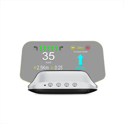 Tête Affichage Tête Haute Voiture HUD GPS Numérique OBD2 Interface Affichage Numérique de Vitesse Avec Alerte de Dépassement de Vitesse, Mesure de Kilométrage, Heure, Direction, Altitude