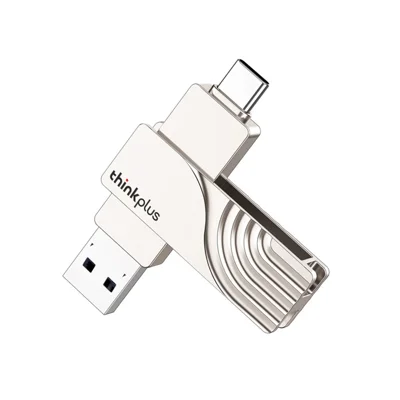 LENOVO THINKPLUS USB C Flash Drive 128GB USB3.0 U Disk TPCU301 Dual-port Memory Stick for Tablet PC Laptop Computer - 128GB