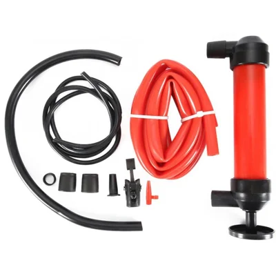 Sicuro Robusto Kit di Pompa di Trasferimento Multiuso per Auto con Aspirazione e Scarico Manuale per Gas, Olio e Liquidi