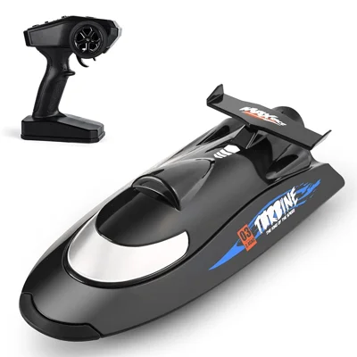 FLYTEC V009 Remote Control Boat 2.4G 30km / H Turbine Drive RC Boat Over Distance Warning Boat - Black