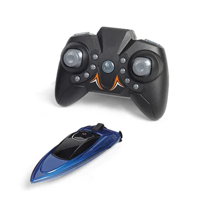 2.4GHz Mini RC Boat Remote Control Boat Waterproof RC Toy Kids Gift - Blue