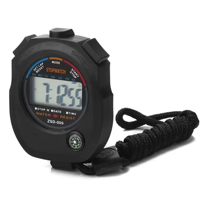 Cronómetro Digital Deportivo con Función de Fecha, Hora y Alarma para Natación, Carrera y Fútbol